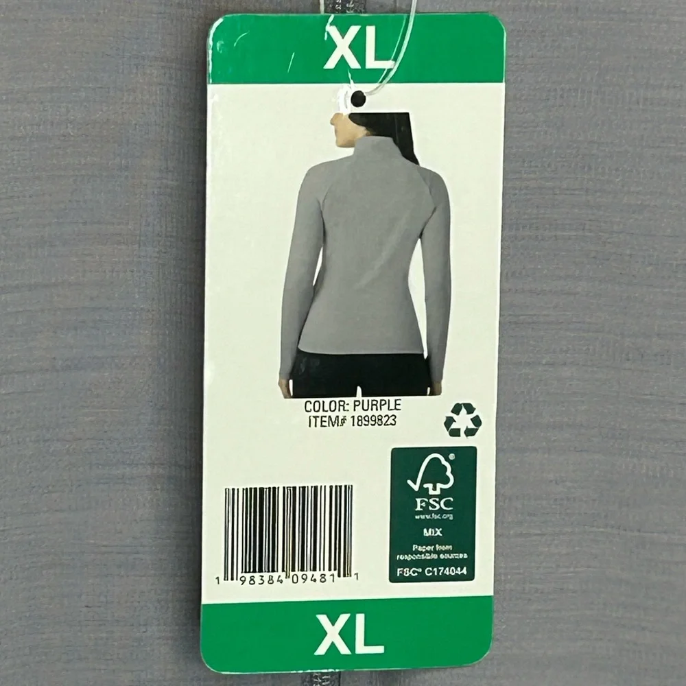 32 Degrees Heat Lightweight Zip Jacket XL Purple Activewear Full Zip - Picture 6 of 12